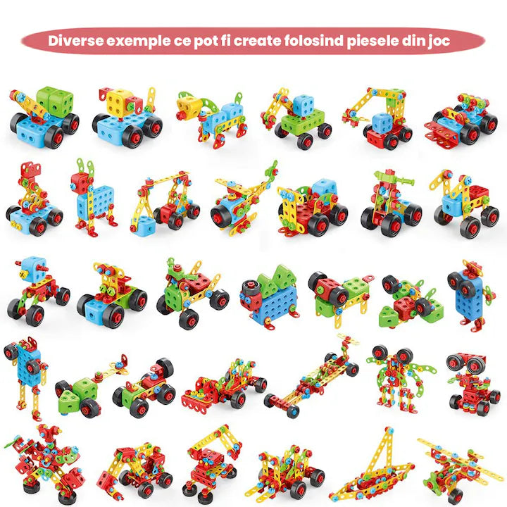 Jucarie educativa si interactiva STEM 404 piese