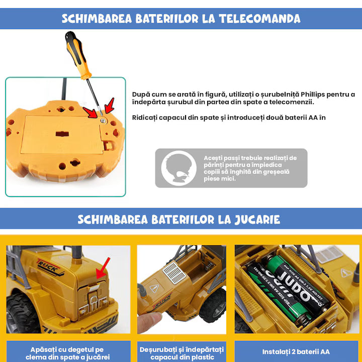 Basculanta de jucarie cu Telecomanda RC Pitikot