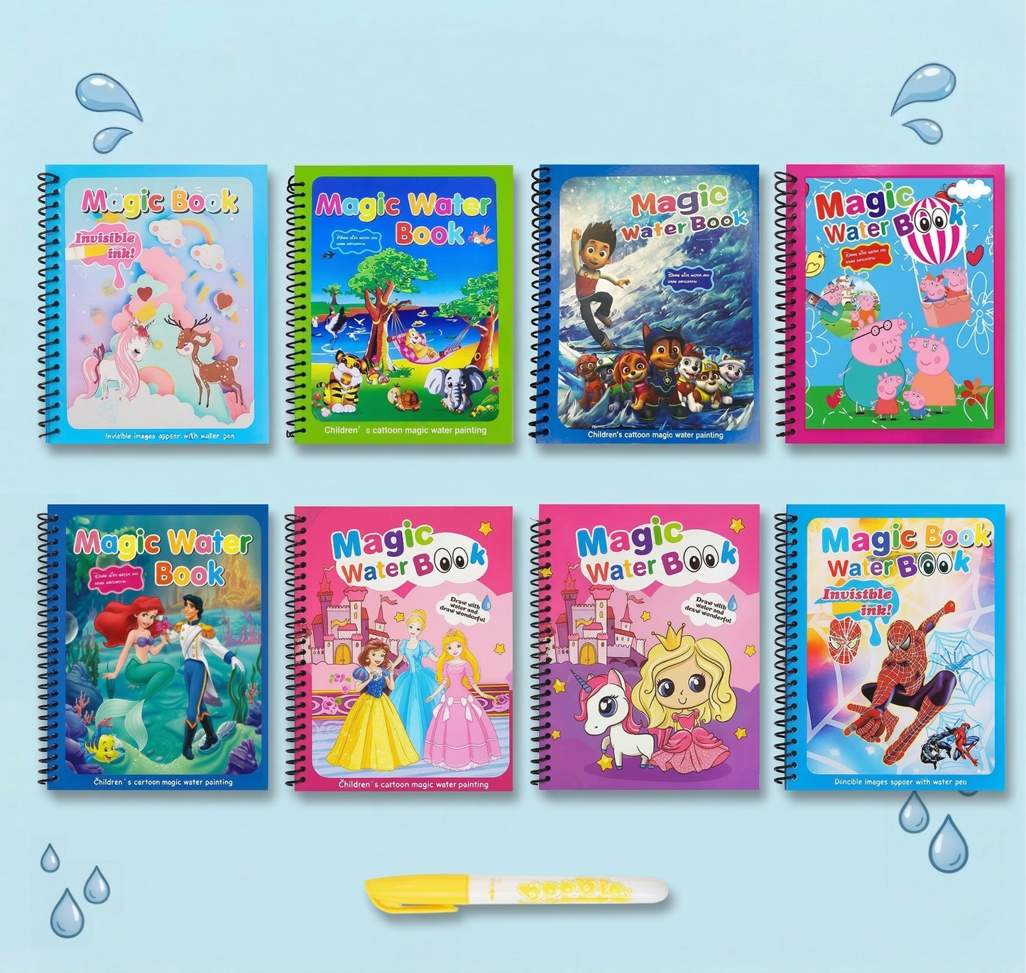 Carti de colorat cu apa