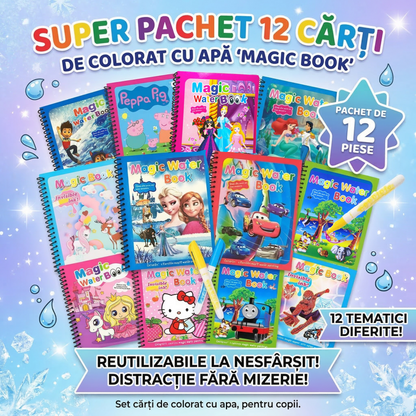 Carti de colorat cu apa