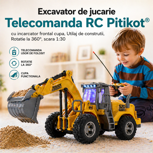 Excavator de jucarie Telecomanda RC Pitikot