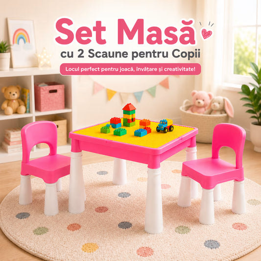 Set masa cu 2 scaune pentru copii Pitikot
