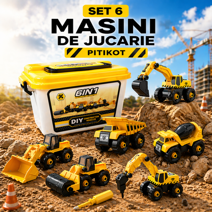 Set 6 Masini de Jucarie Pitikot
