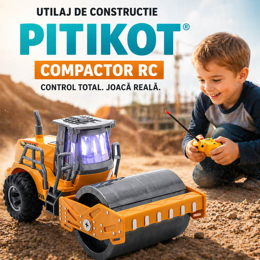 Utilaj de constructie de jucarie cu Telecomanda RC Pitikot