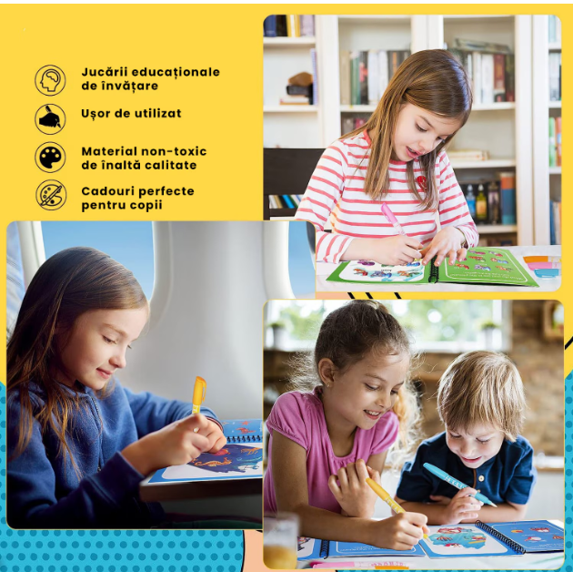 Carti de colorat cu apa