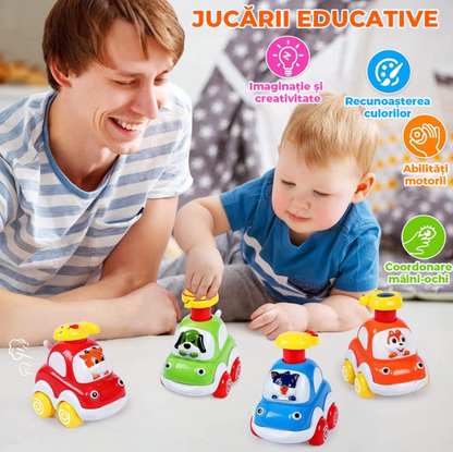Set 4 masinute cu frictiune