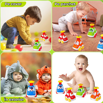 Set 4 masinute cu frictiune