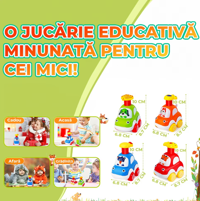 Set 4 masinute cu frictiune