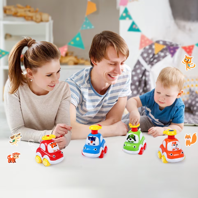 Set 4 masinute cu frictiune