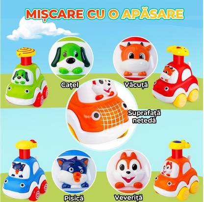 Set 4 masinute cu frictiune