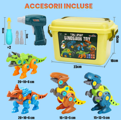 Set de ansamblare dinozauri