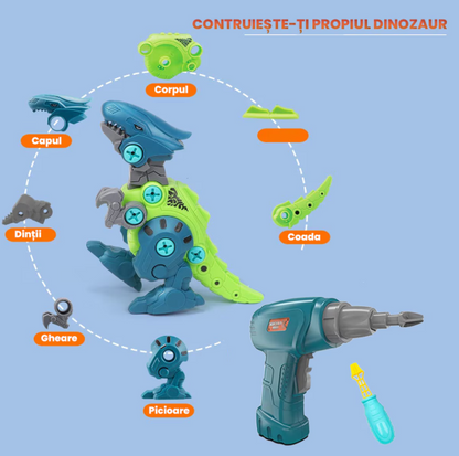 Set de ansamblare dinozauri