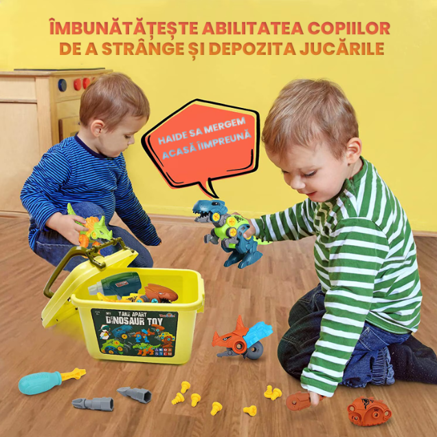 Set de ansamblare dinozauri