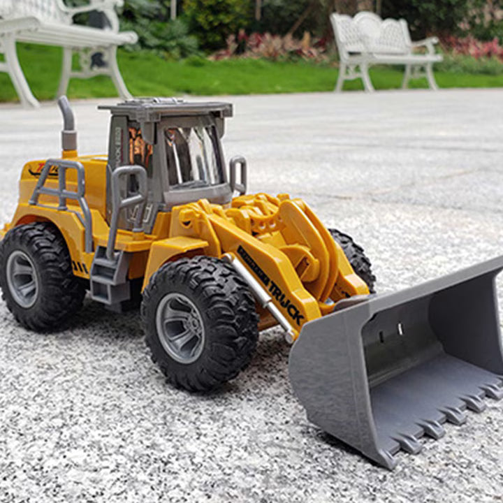 Buldoexcavator de jucarie cu Telecomanda RC Pitikot