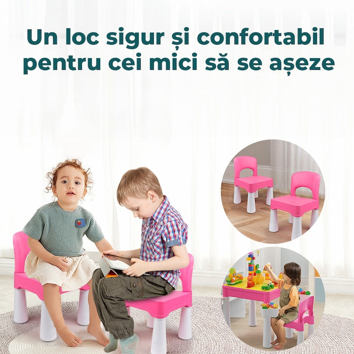 Set masa cu 2 scaune pentru copii Pitikot