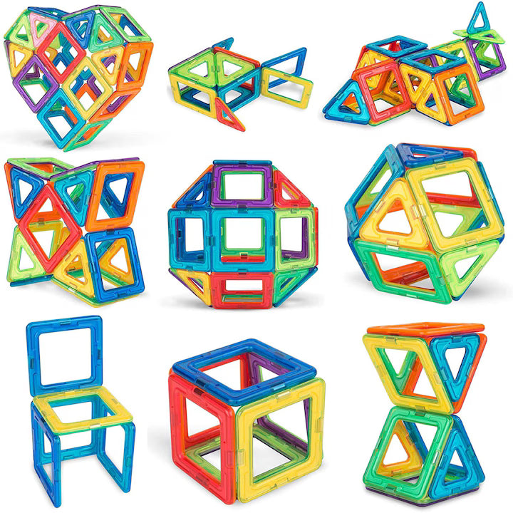 Set de construit cu piese magnetice Pitikot Galben/Multicolor