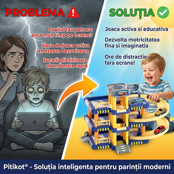 Set de Joaca Parcare pentru Masinute