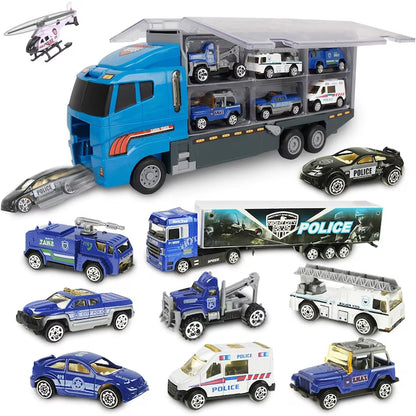 Set camion trailer de jucarie pentru transport Pitikot