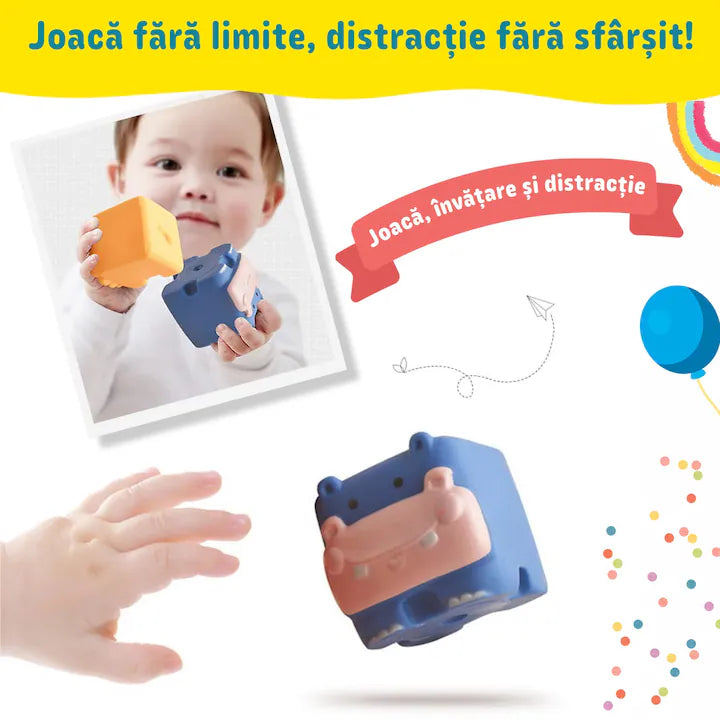 Cuburi moi interactive in forma de animalute