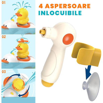 Rata plutitoare cu pulverizator de apa