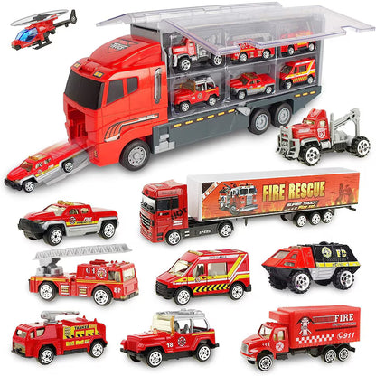 Set camion trailer de jucarie pentru transport Pitikot