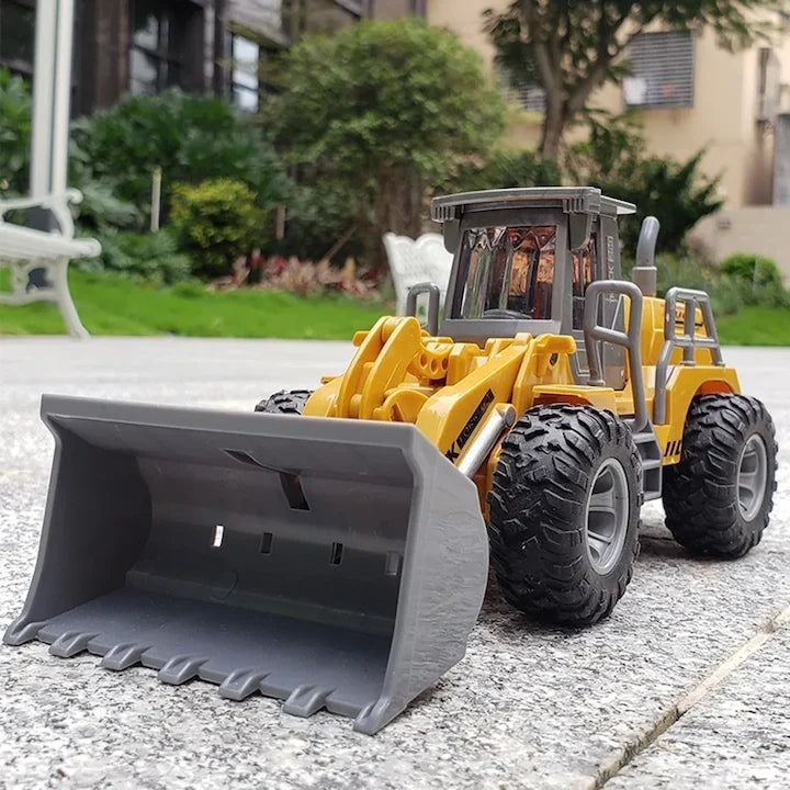 Buldoexcavator de jucarie cu Telecomanda RC Pitikot