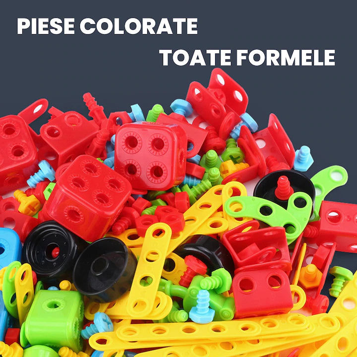 Jucarie educativa si interactiva STEM 404 piese