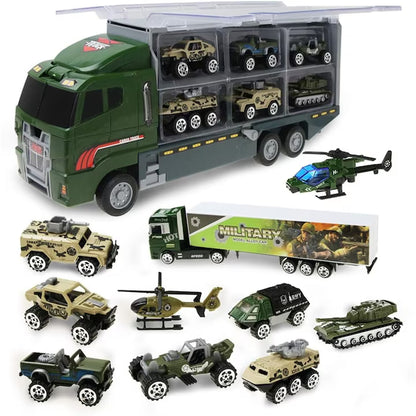 Set camion trailer de jucarie pentru transport Pitikot