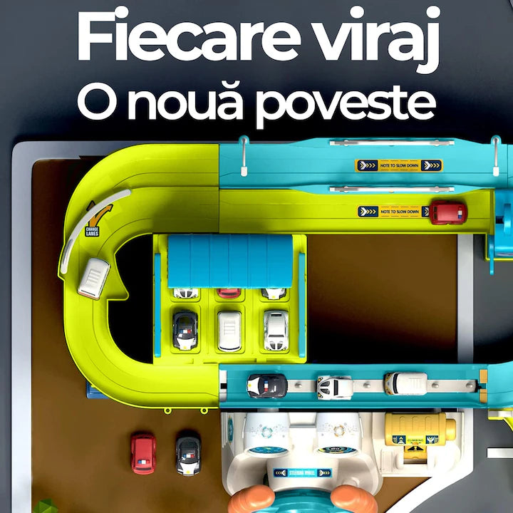 Set masinute cu volan si maneta de viteza Pitikot