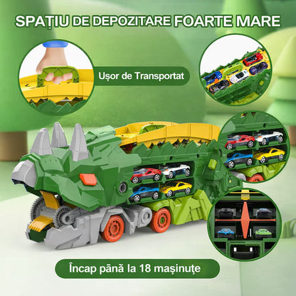 Set camion de jucarie dinozaur 2-in-1
