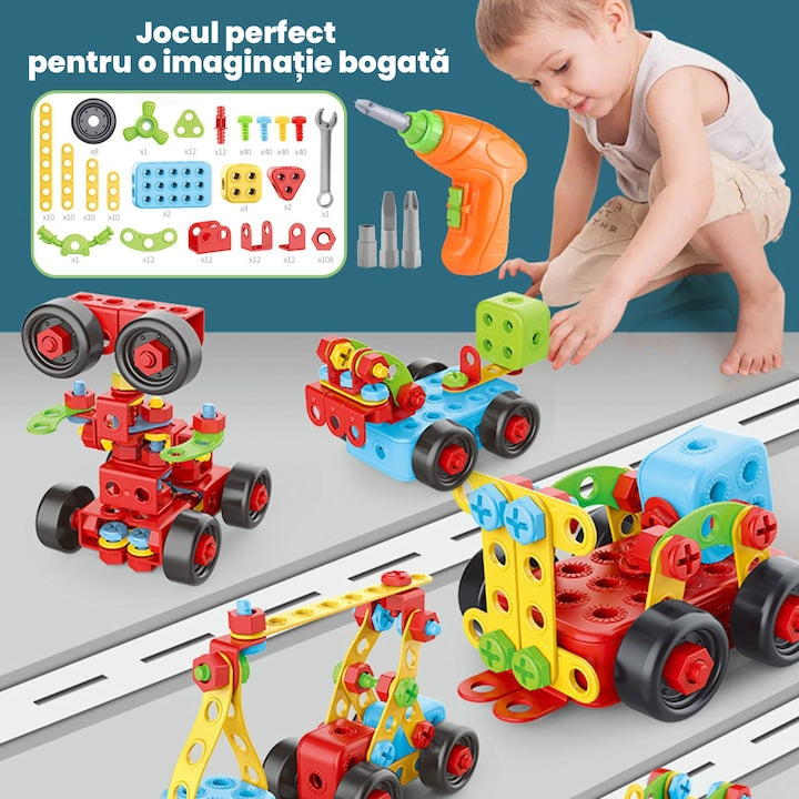 Jucarie educativa si interactiva STEM 404 piese