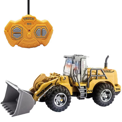 Buldoexcavator de jucarie cu Telecomanda RC Pitikot