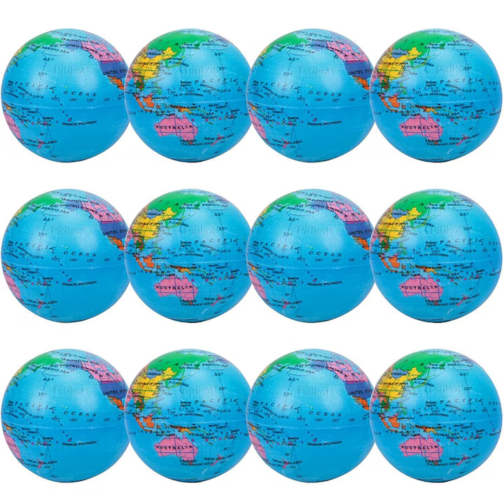 Jucarie squishy, tip bila antistres, set de 12