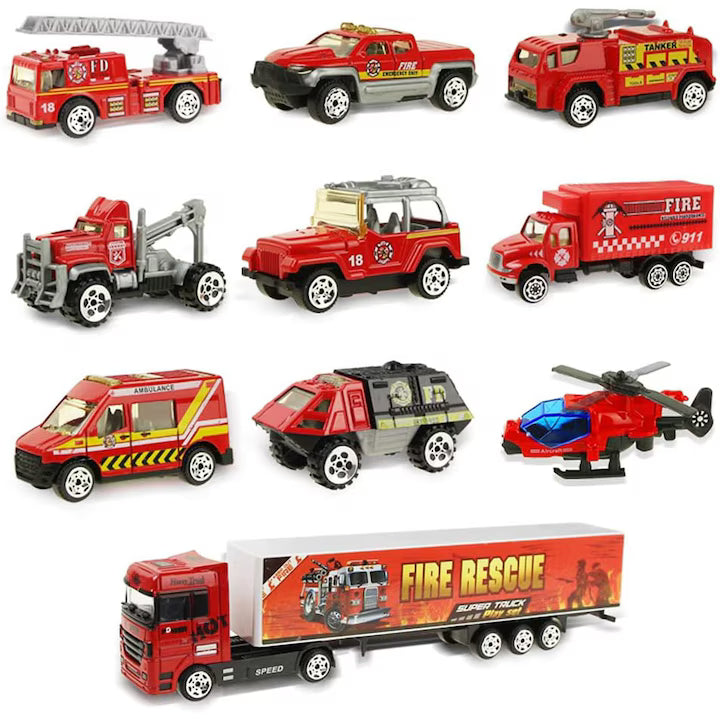 Set camion trailer de jucarie pentru transport Pitikot