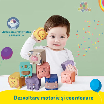 Cuburi moi interactive in forma de animalute