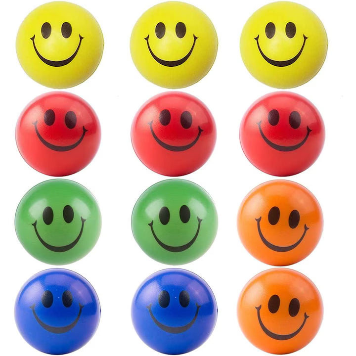 Jucarie squishy, tip bila antistres, set de 12