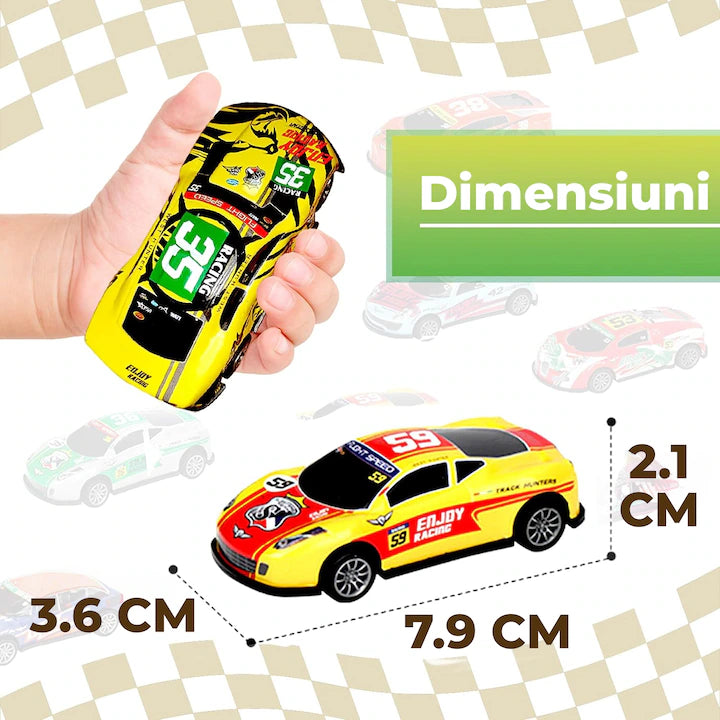 Set 10 masinute, WALALLA, Aliaj,1:64, Multicolor