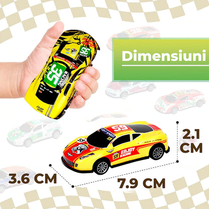 Set 10 masinute, WALALLA, Aliaj,1:64, Multicolor