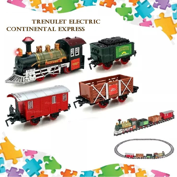 Set clasic tren de jucarie pentru copii