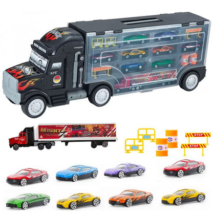 Set camion trailer de jucarie pentru transport Pitikot