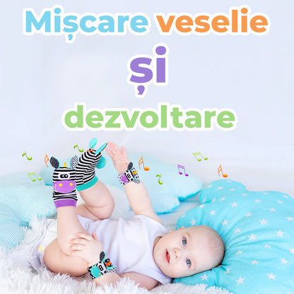 Sosete si bratari zornaitoare pentru bebelusi