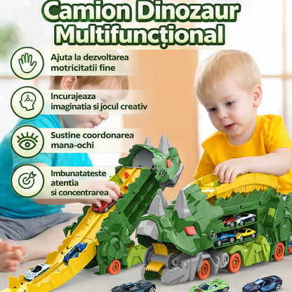 Set camion de jucarie dinozaur 2-in-1