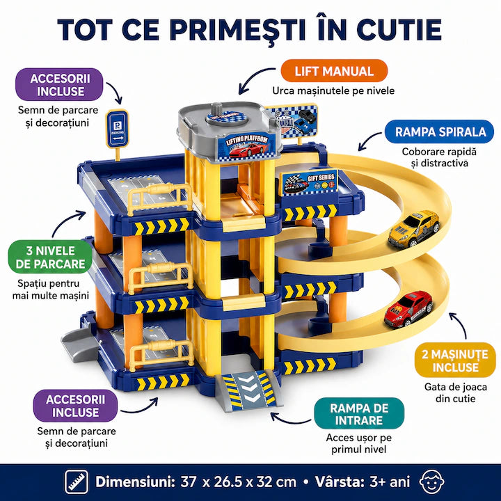 Set de Joaca Parcare pentru Masinute