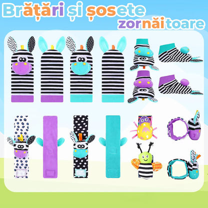Sosete si bratari zornaitoare pentru bebelusi