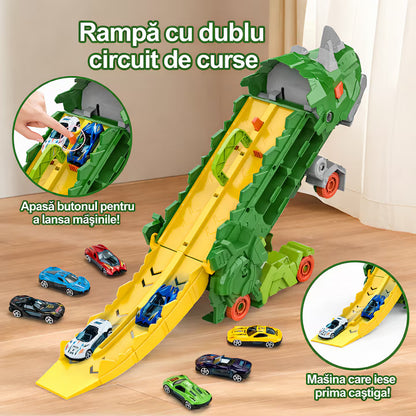 Set camion de jucarie dinozaur 2-in-1