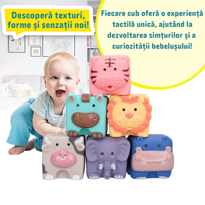 Cuburi moi interactive in forma de animalute
