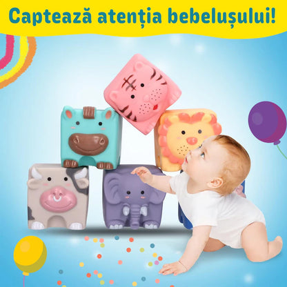 Cuburi moi interactive in forma de animalute